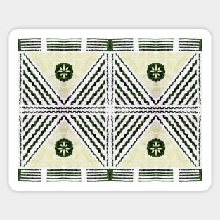 Fijian Tapa Cloth 40 by Hypersphere Sticker